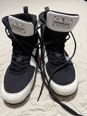 Hayabusa Men’s Black/White Boxing Shoes
